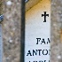 2Grave Marker Through Fence, Todi, Umbria - ID: 8256239 © Larry J. Citra