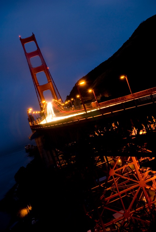 Golden Gate Bridge at Dusk ~ Another Perspective - ID: 8305329 © Susan M. Reynolds