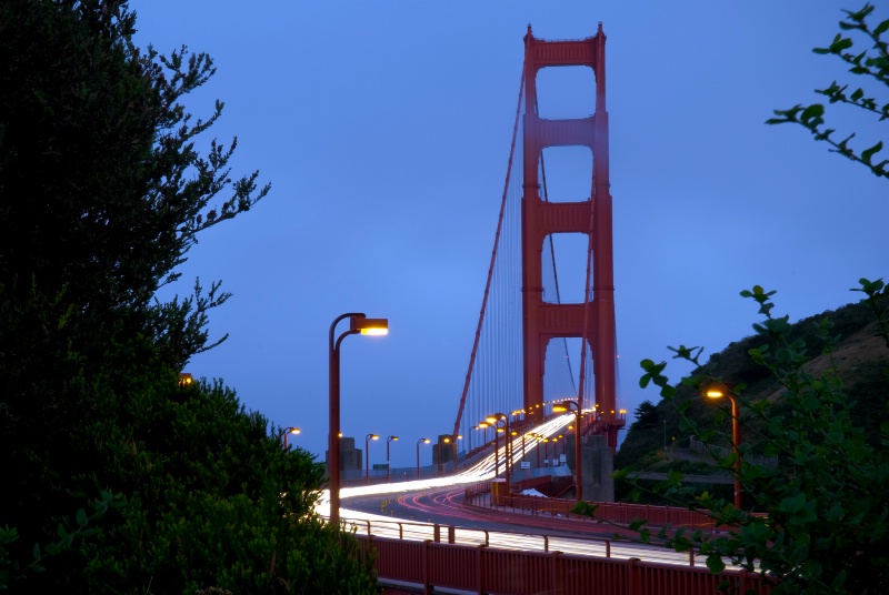 Golden Gate Bridge at Dusk ~ Yet Another View - ID: 8305330 © Susan M. Reynolds