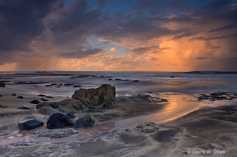 Rain Storm off Kaena Point