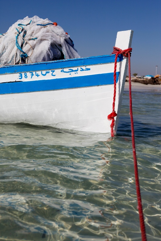 Djerba - Blue boat