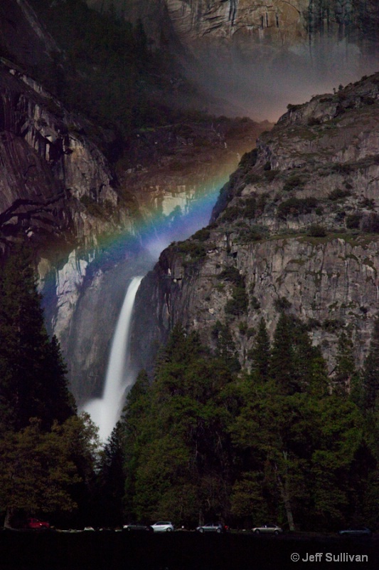 Lunar Rainbow Over Lower Yosemite Falls