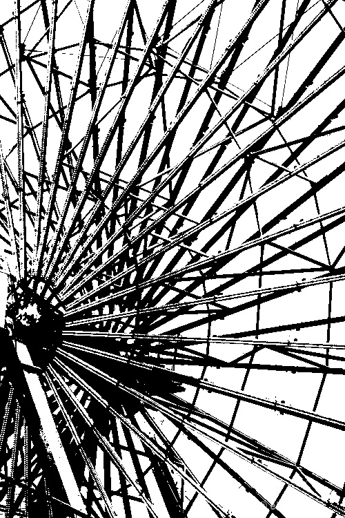 Ferris Wheel B&W