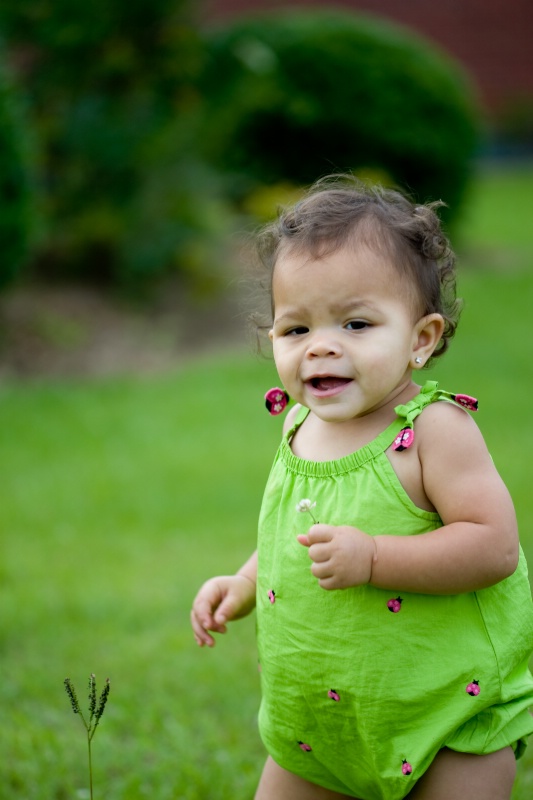 Brooke with flower