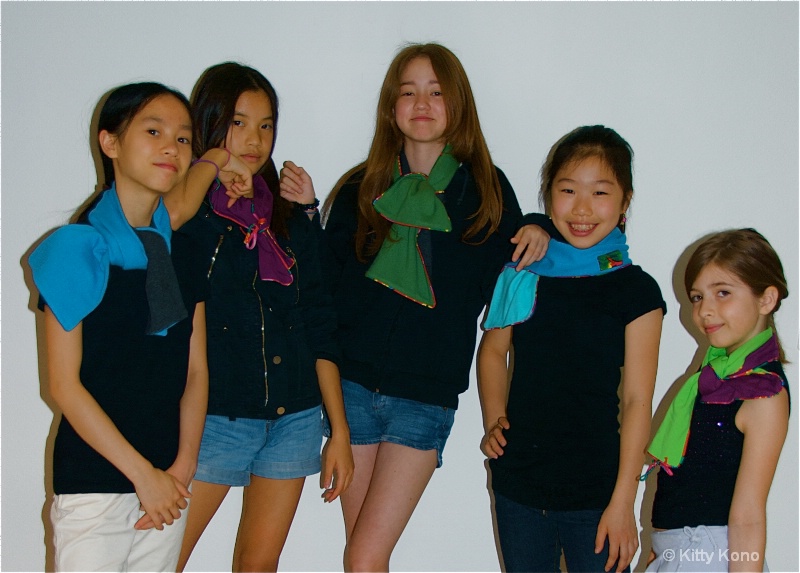 The Girls and their Scarves