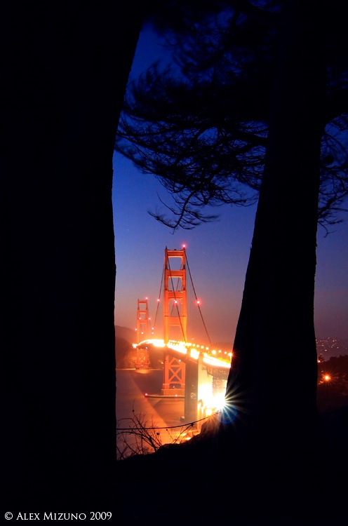 Night at Golden Gate