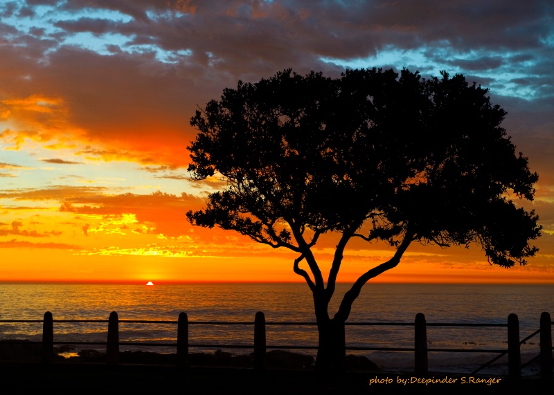 Sunset at Cape Town.