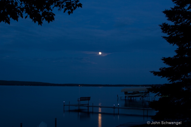 night at the lake