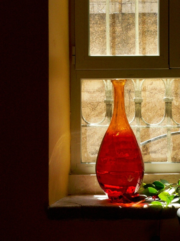 Glass Vase in Window Light