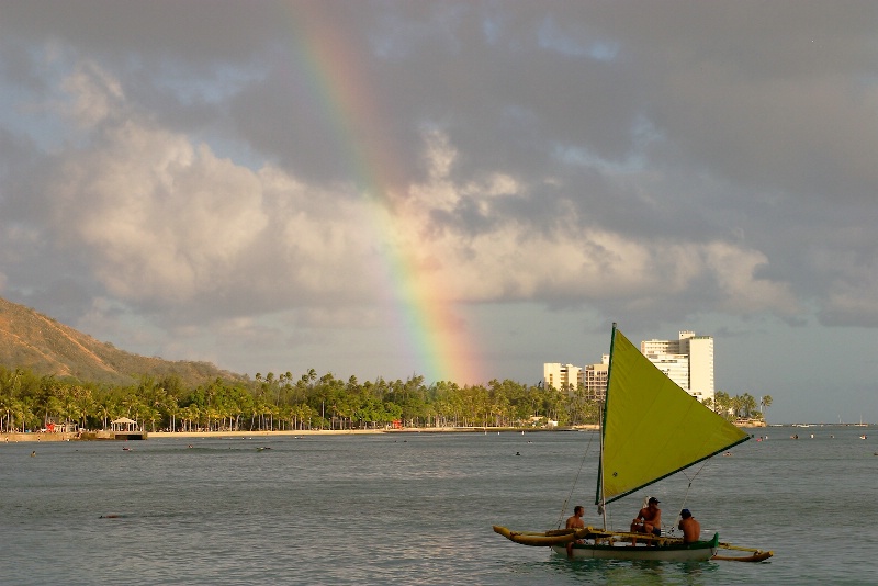 Rainbow at Waikiki