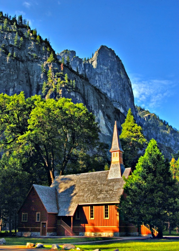 Yosemite Chapel - ID: 8490037 © Clyde Smith