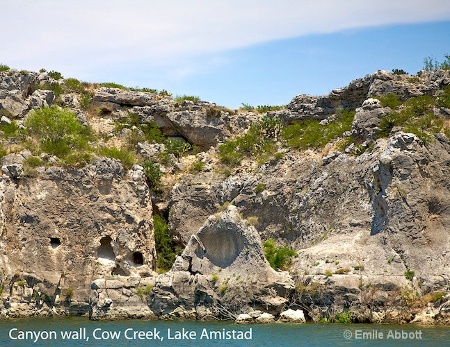 Canyon Walls Cow Creek Lake Amistad - ID: 8494436 © Emile Abbott
