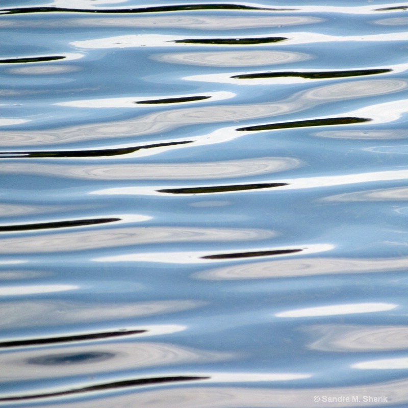 blue square water reflection - ID: 8529320 © Sandra M. Shenk