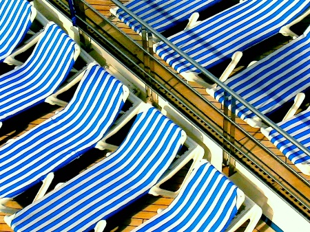 Striped chairs