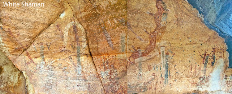 White Shaman Wall Pictographs - ID: 8569872 © Emile Abbott