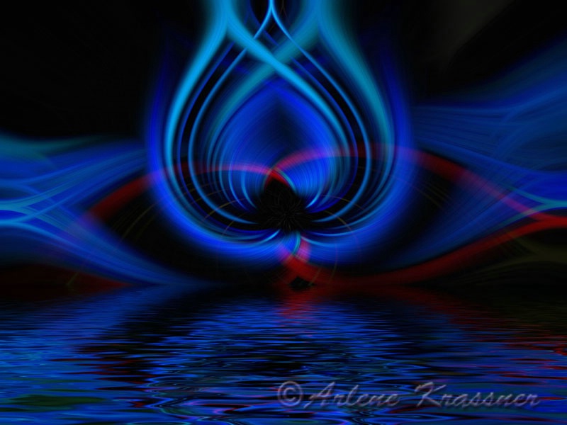Floating Blue Flames