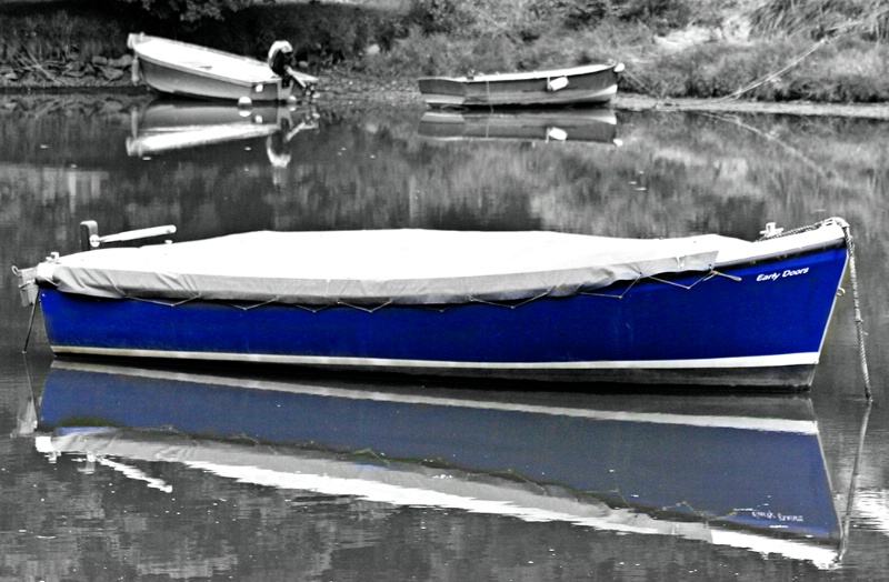 Blue boat 