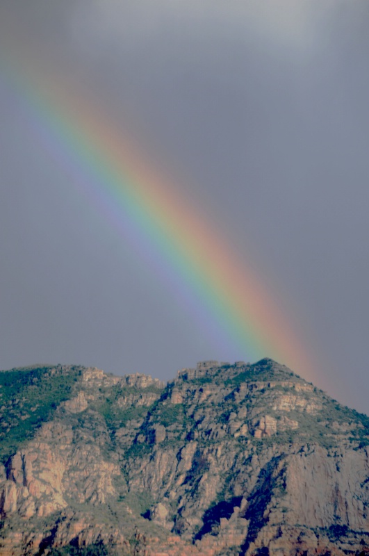 AND, A RAINBOW APPEARED! SEDONA, AZ - ID: 8583860 © SHIRLEY MARGUERITE W. BENNETT