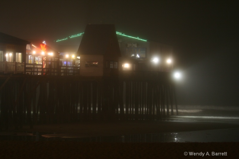Foggy night at the pier - ID: 8601220 © Wendy A. Barrett
