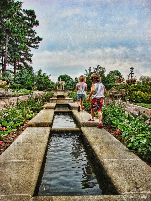 Walking to the Fountain