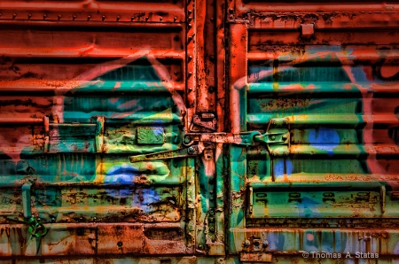 Train Door Grunge