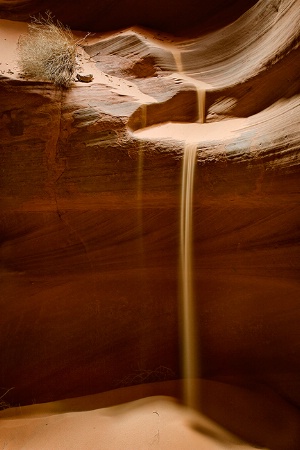 Antelope Canyon Sandfall