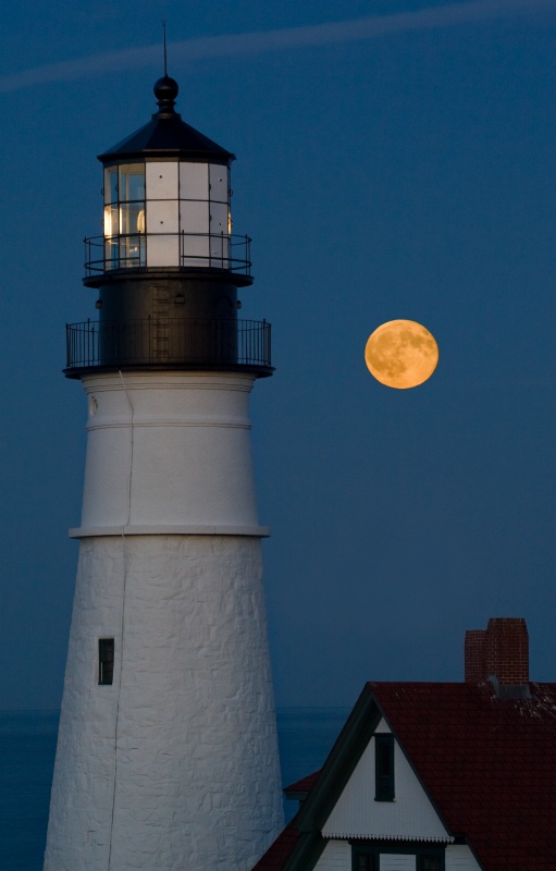 Moonrise at the Head Light