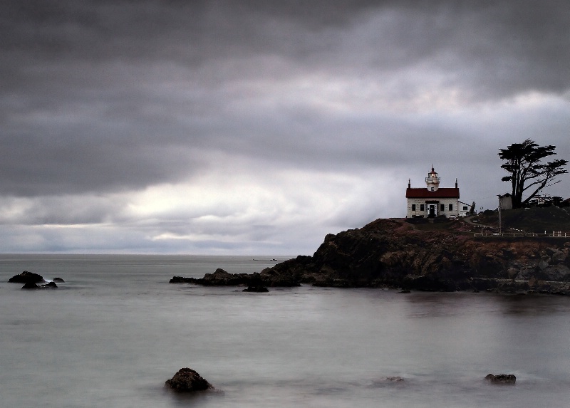 Stormy Eve at  Battery Point