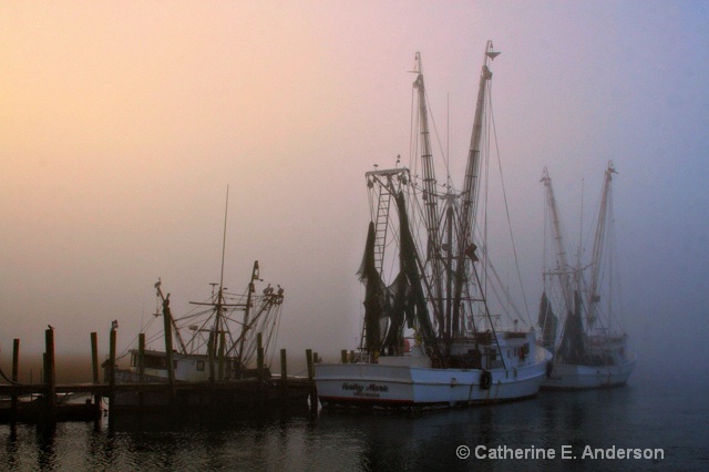 Shrimping Boats at Dawn
