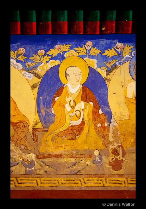 thiksey buddha mural