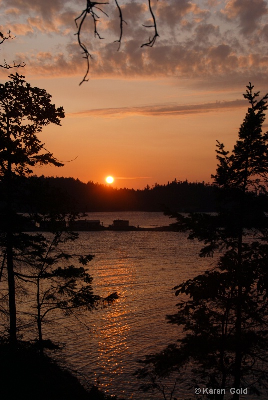 Sunset over Shack Island