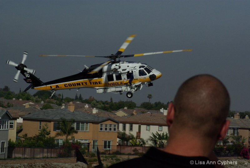 LACO fire helicopter - ID: 8787079 © Lisa Ann Cyphers