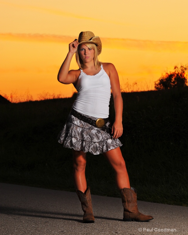 Sunset Cowgirl