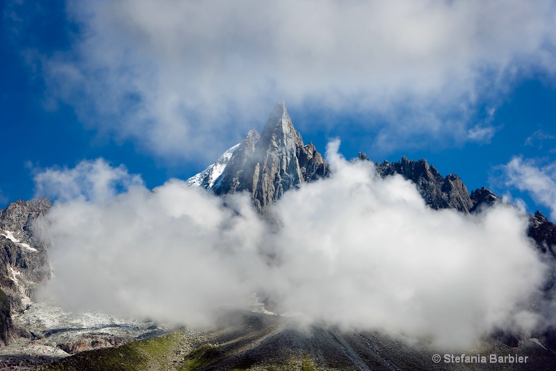 surrounded by clouds