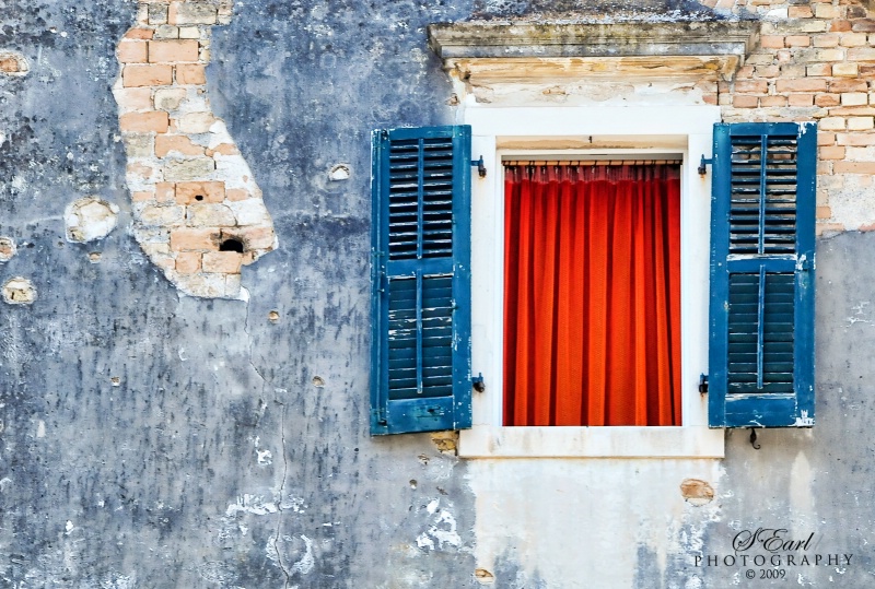Open Window, Corfu, GREECE - ID: 8905509 © Shelia Earl