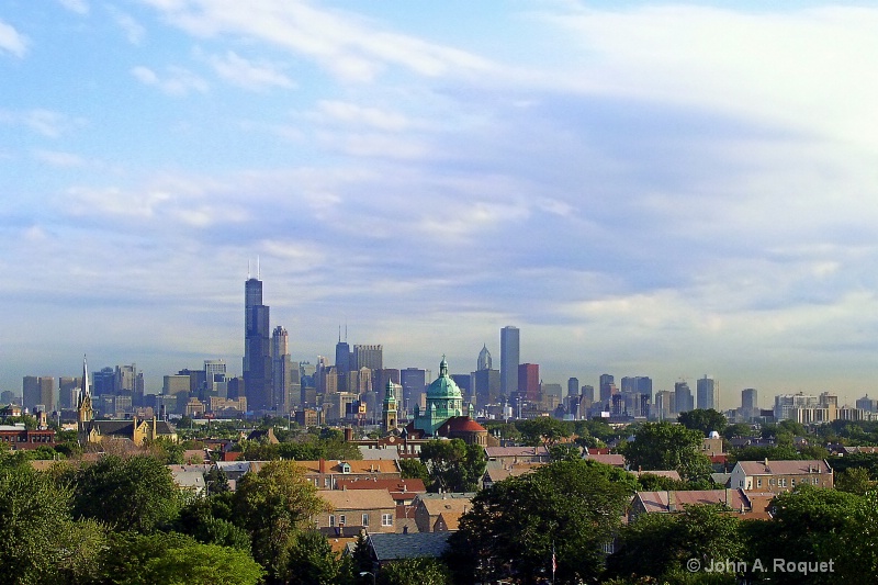 Chicago skyline view from the stockyards - ID: 8914959 © John A. Roquet