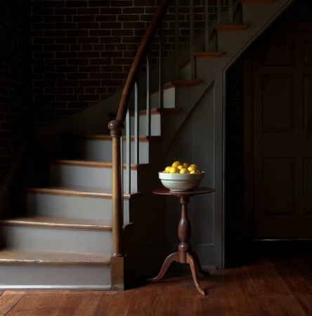 Lemons at the bottom of the stairs