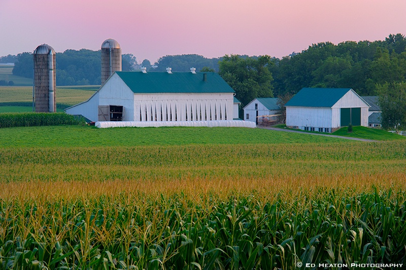 Amish Farm at Dusk