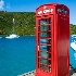 © Sharon E. Lowe PhotoID # 8989382: British Phone Booth at Marina Cay
