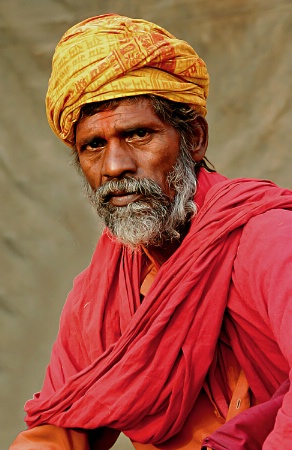 Portrait of a Sadhu.