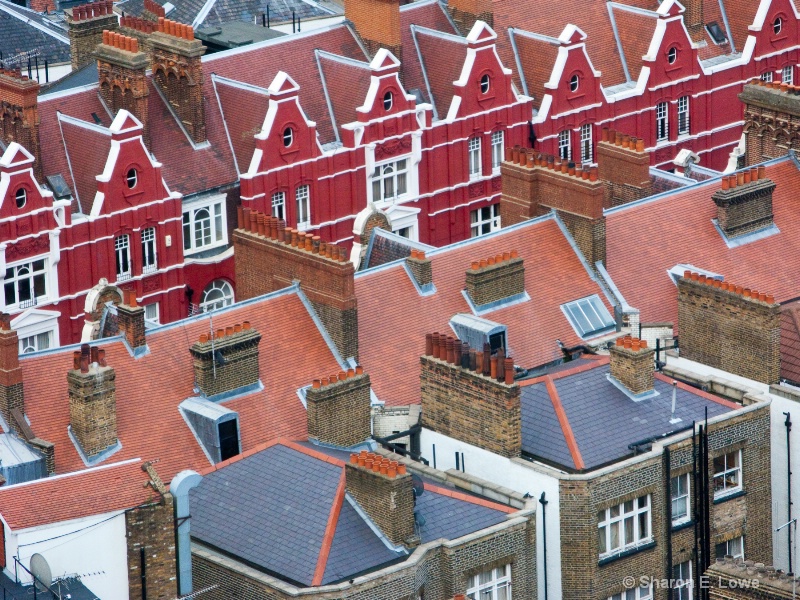 Rooftops, Marylebone, London, England