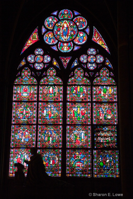 Stained glass window, Notre Dame de Paris