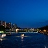 © Sharon E. Lowe PhotoID # 9033237: Night view of the Seine River, Paris