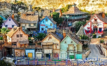 POPEYE'S VILLAGE IN SWEETHAVEN, MALTA