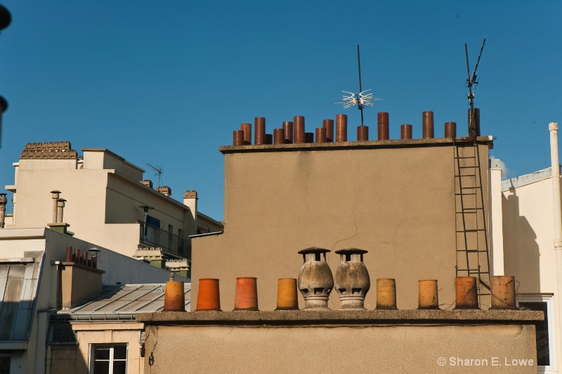 Chimneys, Paris - ID: 9043212 © Sharon E. Lowe