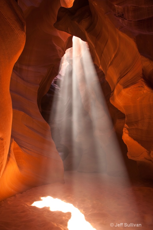 Light Rays in Antelope Canyon
