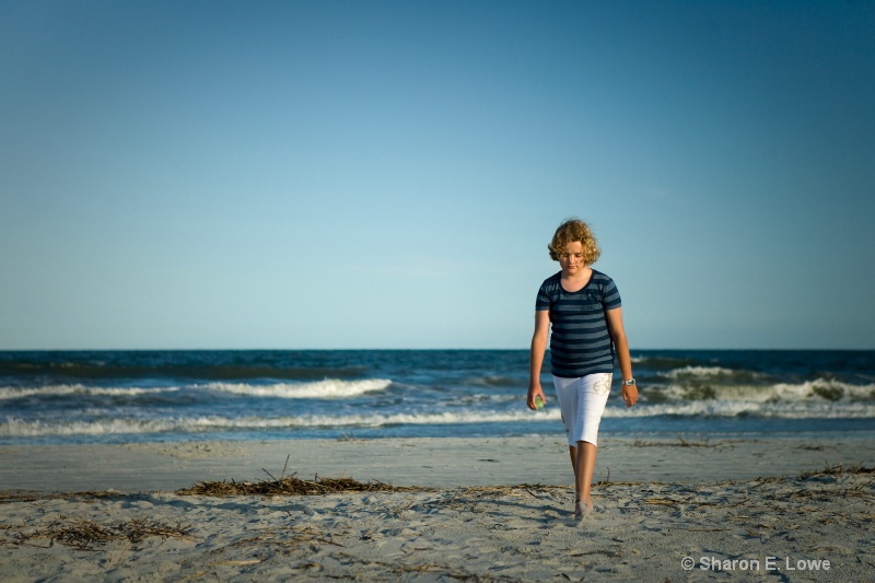 Rebecca on the beach - ID: 9083729 © Sharon E. Lowe