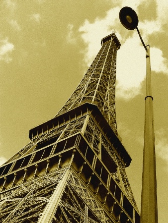 Eiffel Tower  and Lamp Post