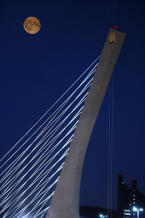 moon over the bridge