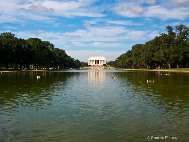 Lincoln Memorial from the Reflecting Pool, Washing - ID: 9130659 © Sharon E. Lowe